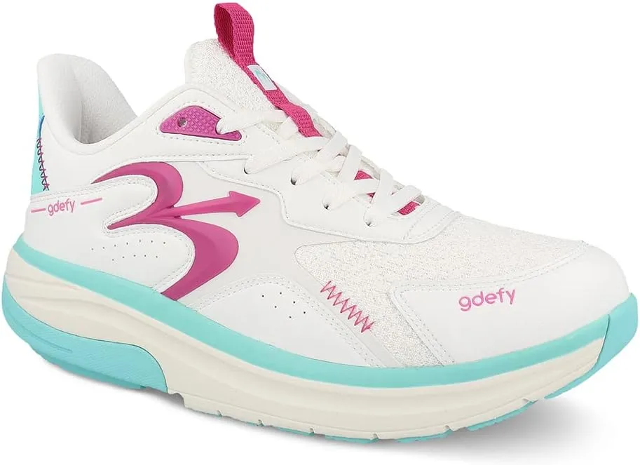 G-DEFY Energiya Women’s Cross Trainer Shoe | Heel Support | VersoShock Technology for Pain Associated with Prolonged Standing or Walking | Arch Support | Diabetic Shoes | Wide Shoes | Free Orthotic