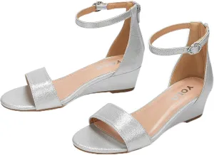 Girls High Heels Sandal for Girls Open Toe Ankle Buckle Strap Dress Shoes for Little Big Kids in Wedding Party Block Chunky Pump Sandals Chunky Pump Sandals