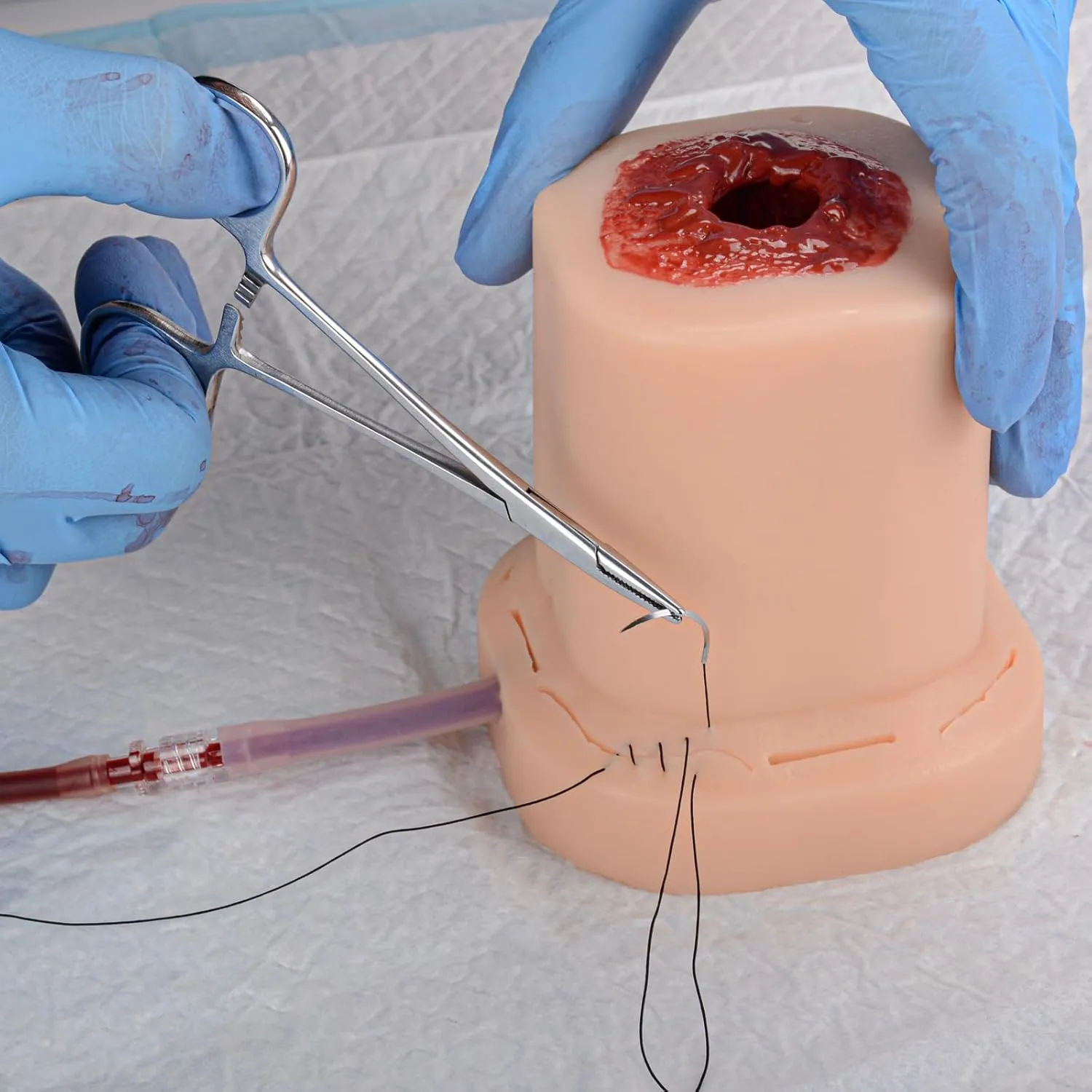 Gunshot Wound Packing Trainer Kit, Stop The Bleed Training Kit, Bleed Control Kit for Medical Classes - Carrying Bag