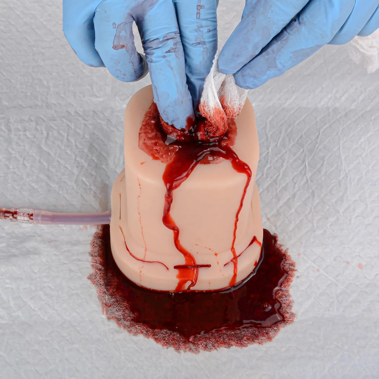 Gunshot Wound Packing Trainer Kit, Stop The Bleed Training Kit, Bleed Control Kit for Medical Classes - Carrying Bag