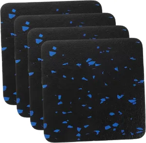 Happyyami Treadmill Noise Reduction Mat Set 4pcs Soundproofing Floor Pads Anti-Vibration Noise-Absorbing Mats for Elliptical Machine Non-Slip Easy-Clean