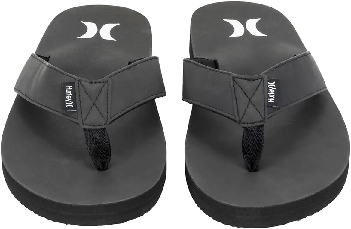 Hurley Men's Icon Vegan Leather Sandal-Medium Brown-11
