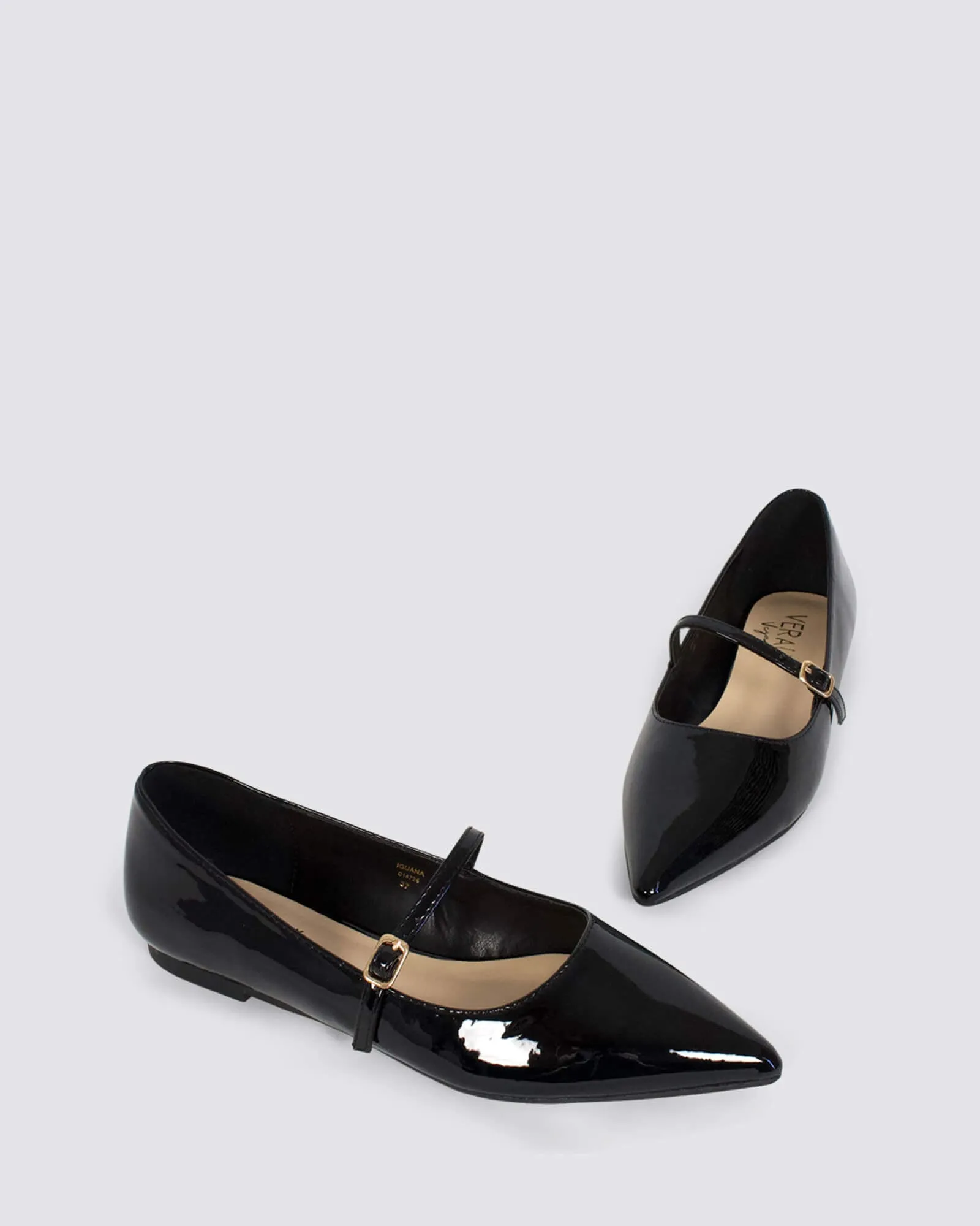 IGUANA MARY JANE BLACK PATENT