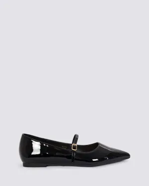 IGUANA MARY JANE BLACK PATENT