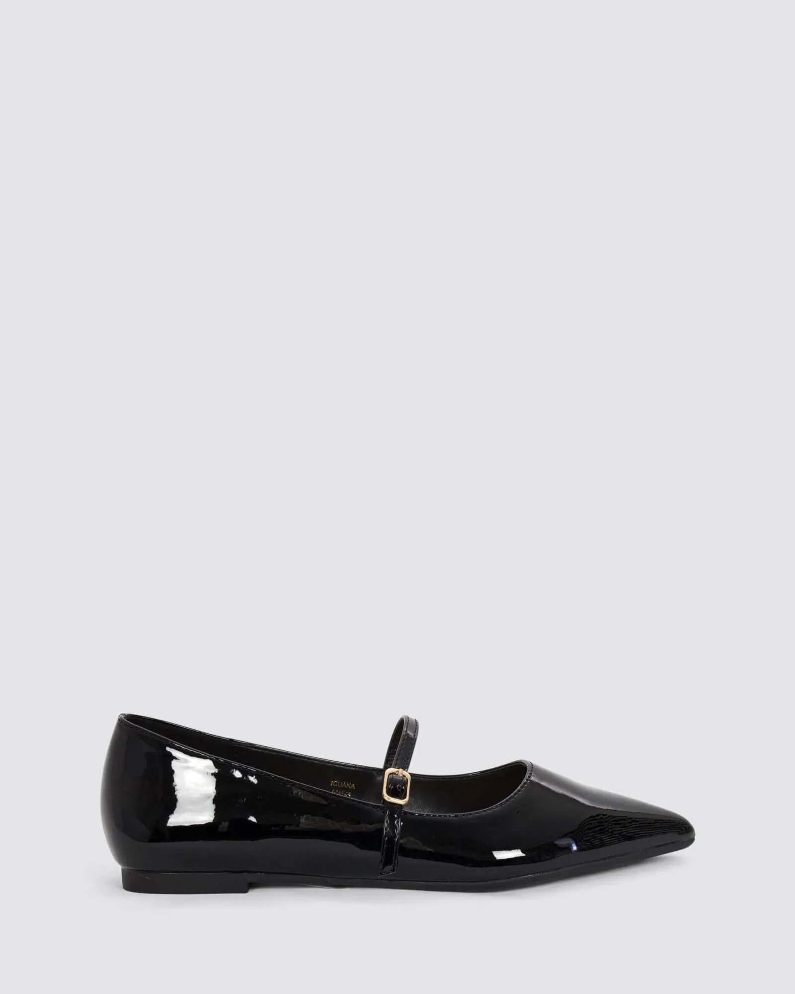 IGUANA MARY JANE BLACK PATENT