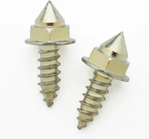INS Products carbide Rock Grabrz Boot Studs - Screw-in Traction Cleats   Installation Tool, for Wading Boots, Ice Fishing, Trekking, Mountaineering, Hiking and Logging