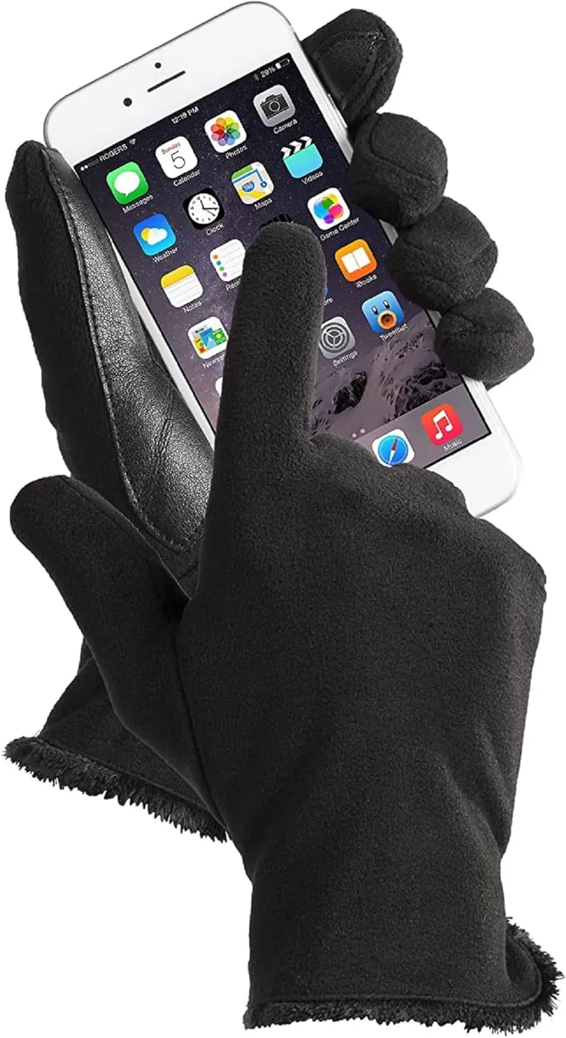 isotoner Womens Stretch Fleece Glove - Microluxe One Size