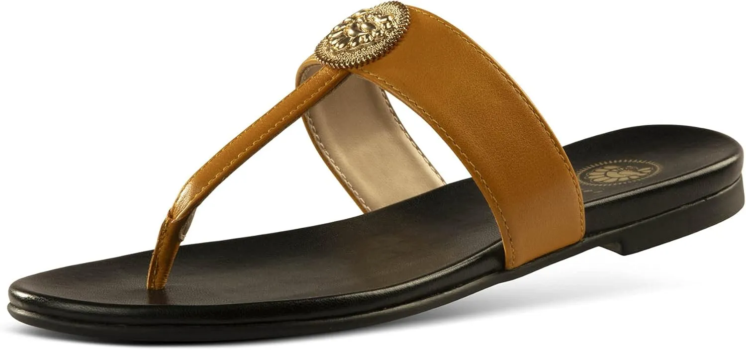 JATAREA Slip-On Flat Toe Post T-Strap Sandals for Women | Benu