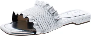 Jessica Simpson Womens CAMESSA Slip On Open Toe Slide Sandals