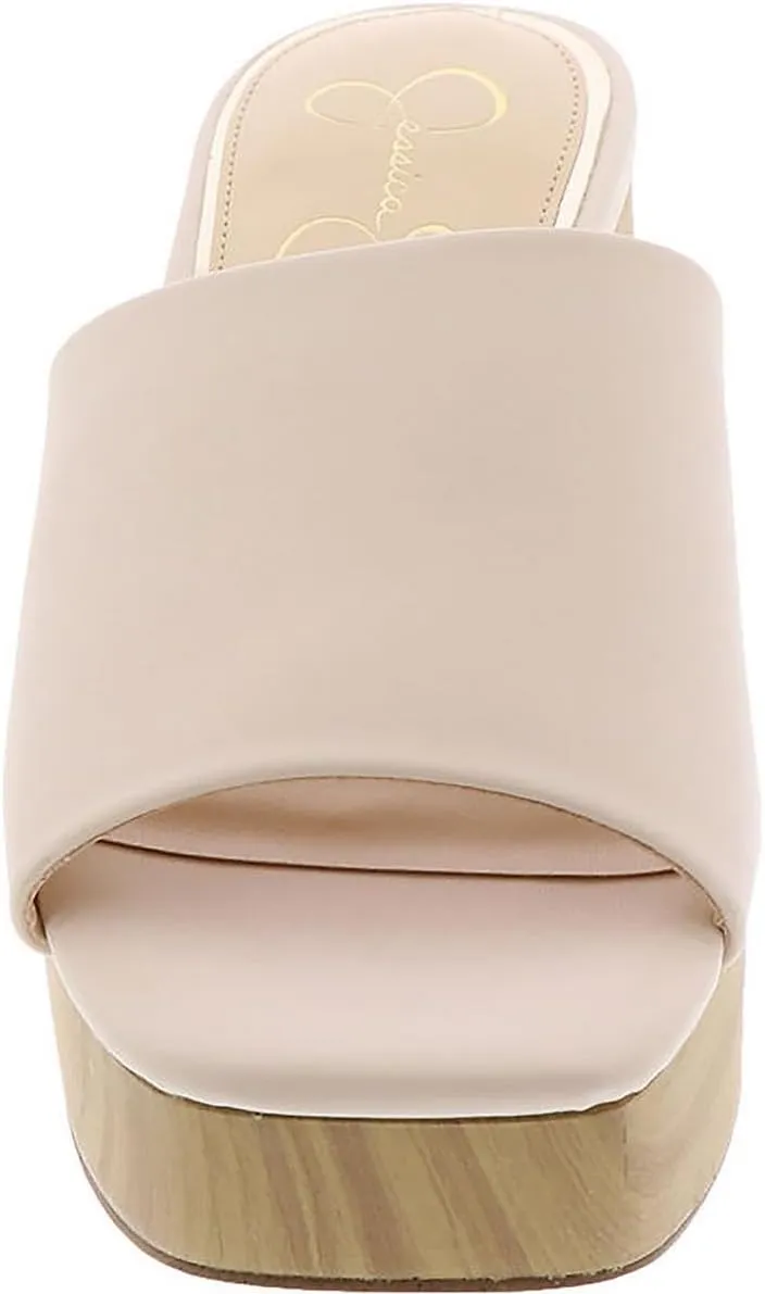 Jessica Simpson Womens Kalyani Slip On Open Toe Heels