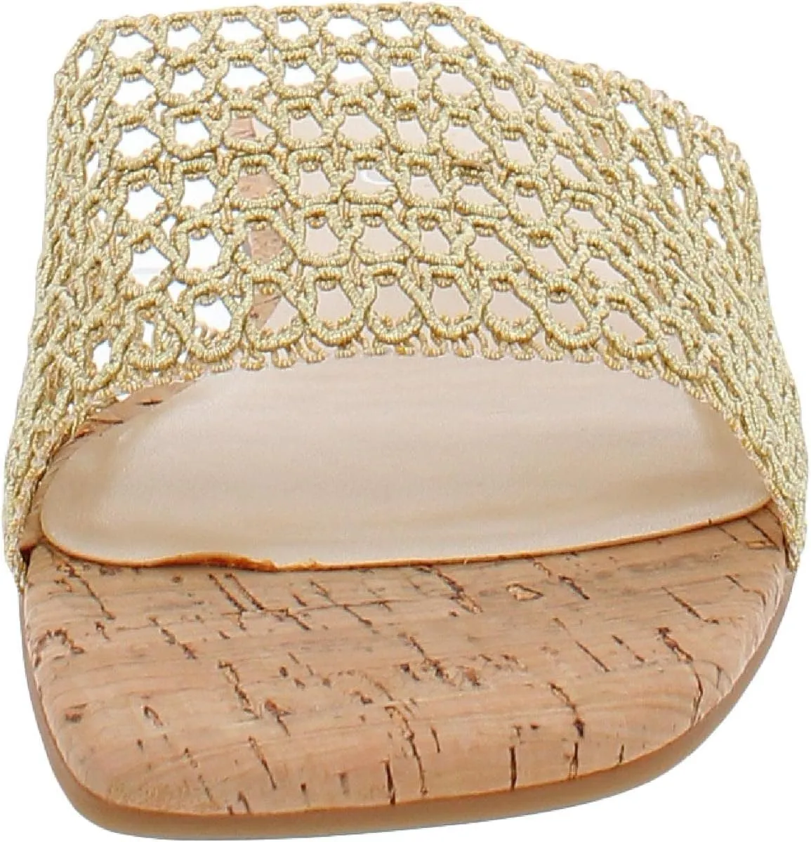 Jessica Simpson Womens Rilane Man Made Slip-On Flat Sandals