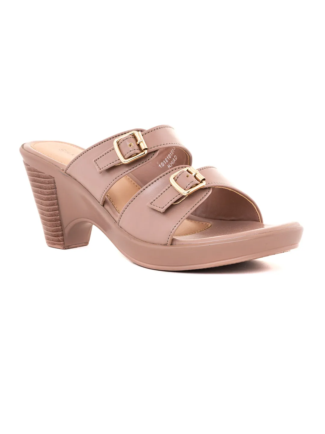 Khadim Sharon High Heel Cone Mule Slip On Sandal for Women