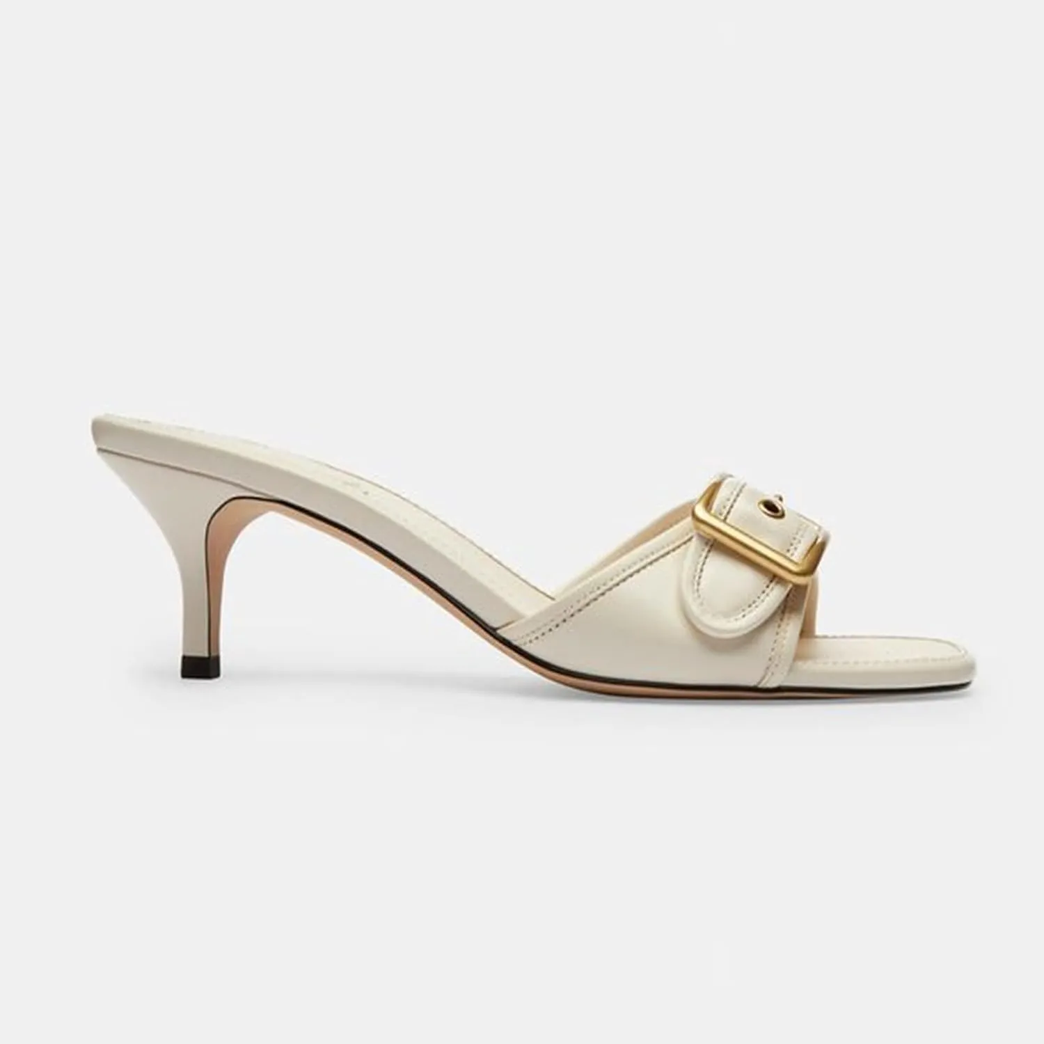 Kitten Heels Sandals for Women Square Open Toe Dressy Bow Heel Vintage Heeled Mules Sexy Studded Slip on Slide Dress Shoes