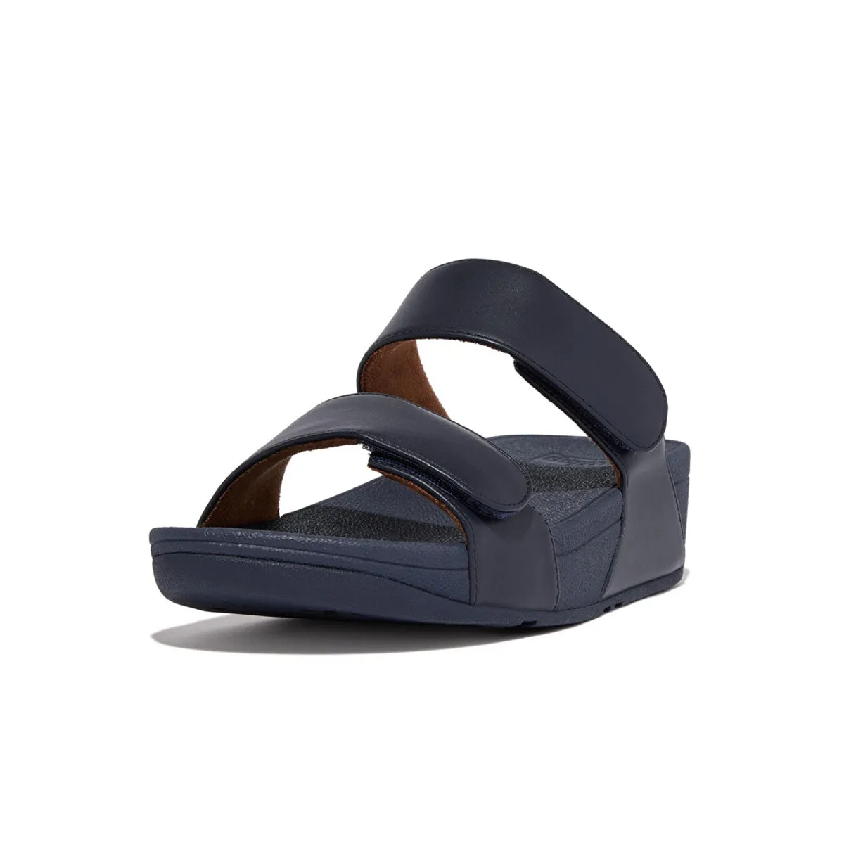 LULU Adjustable Leather Slides