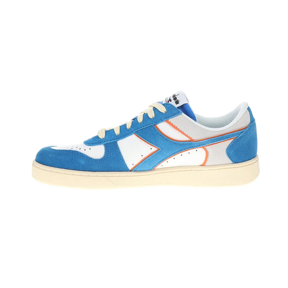 Magic Basket Low Suede Leather Lace Up Sneakers