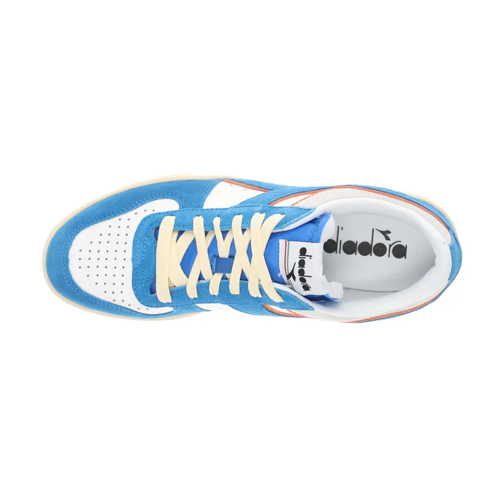Magic Basket Low Suede Leather Lace Up Sneakers
