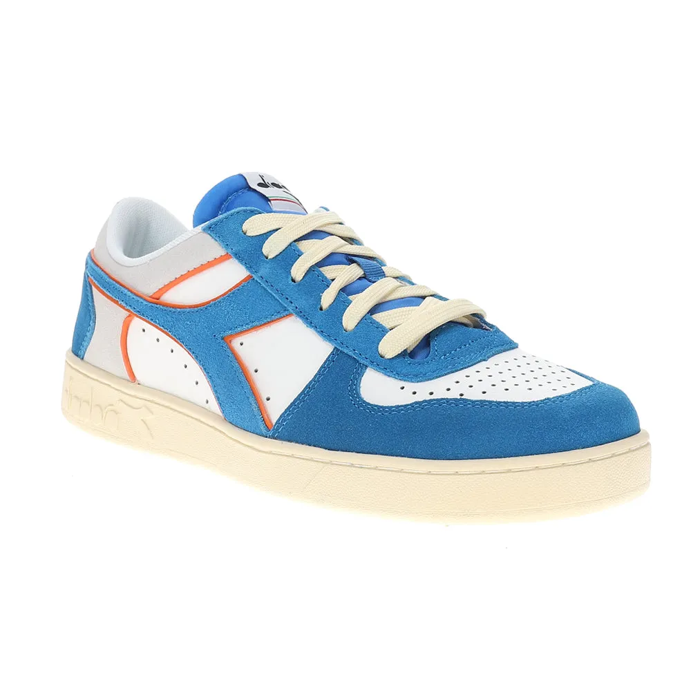 Magic Basket Low Suede Leather Lace Up Sneakers