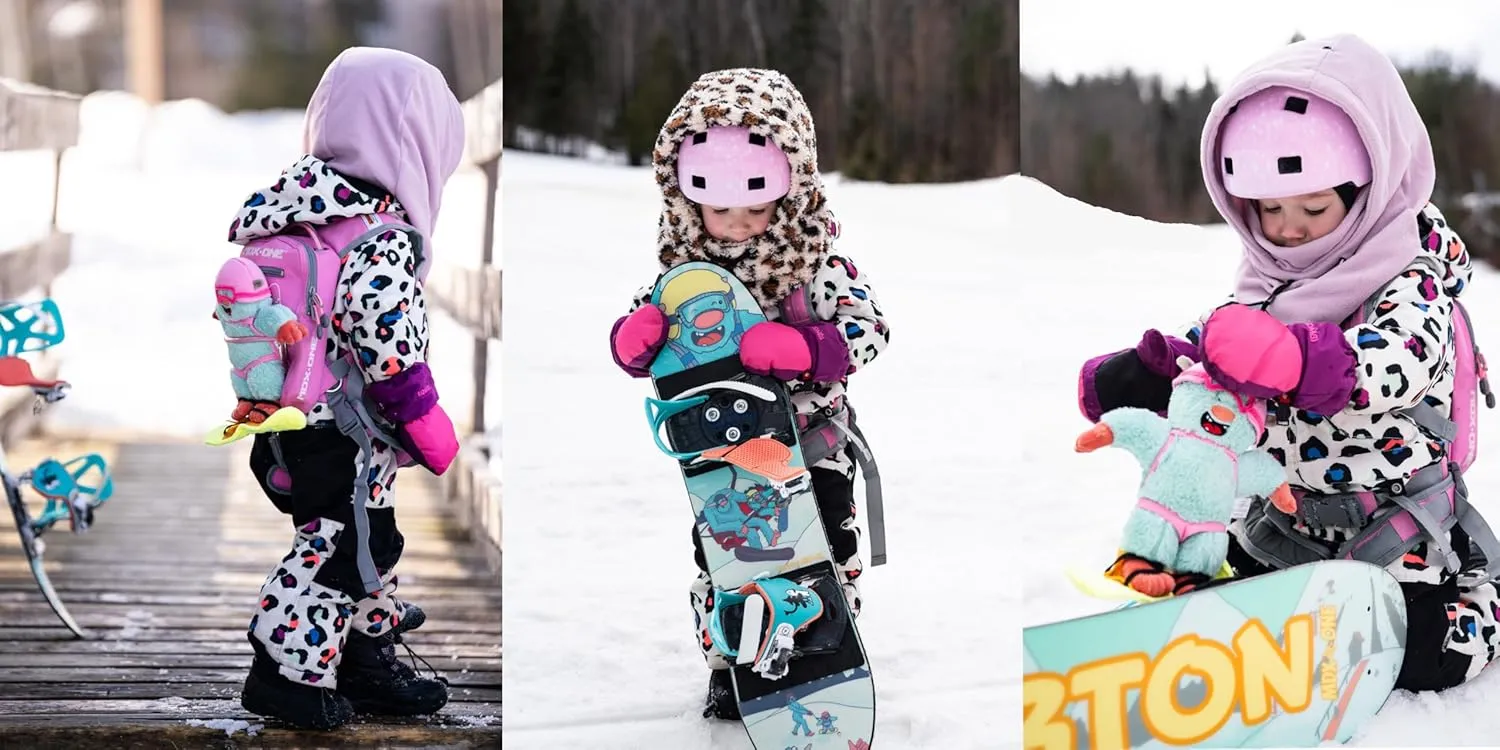 MDXONE Kids Snowboard Ski harness Trainer with retractable leash and Absorb bungees and removable seat harness