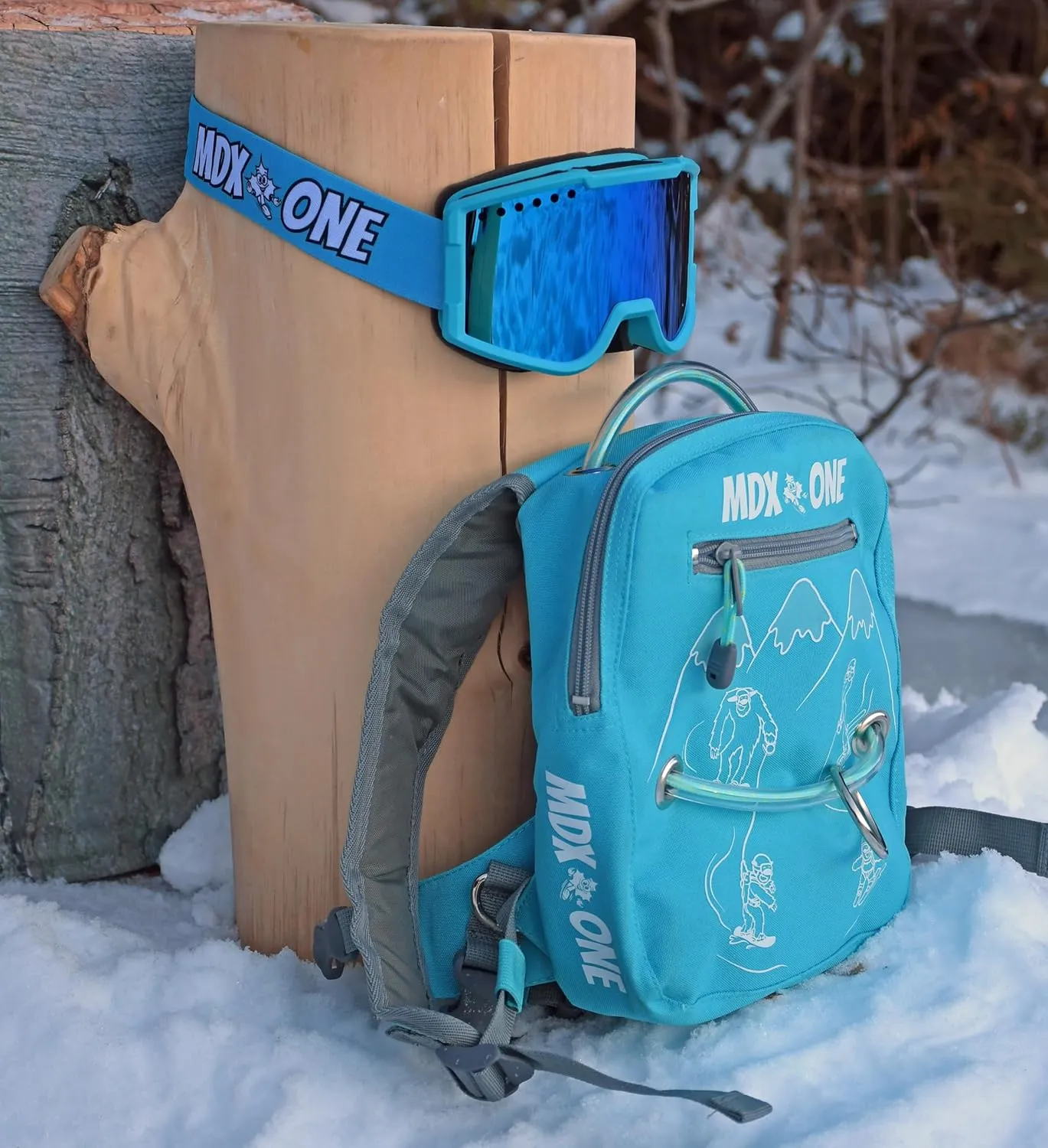 MDXONE Kids Snowboard Ski harness Trainer with retractable leash and Absorb bungees and removable seat harness