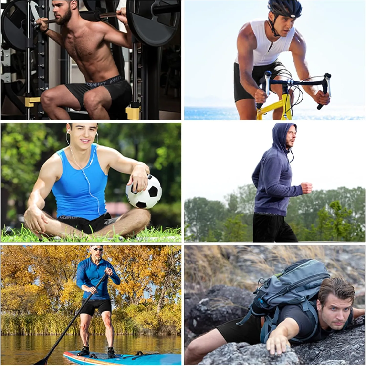 Mens Compression Shorts Sports Running Tights Underwear Athletic Workout Spandex Base Layer Short Biker Basketball