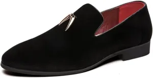 Men's Luxury Penny Loafer Slip-On Velvet Shoes Party Dancing Shoes Suede Wedding Shoes Smoking Slipper Plus Size 38-46