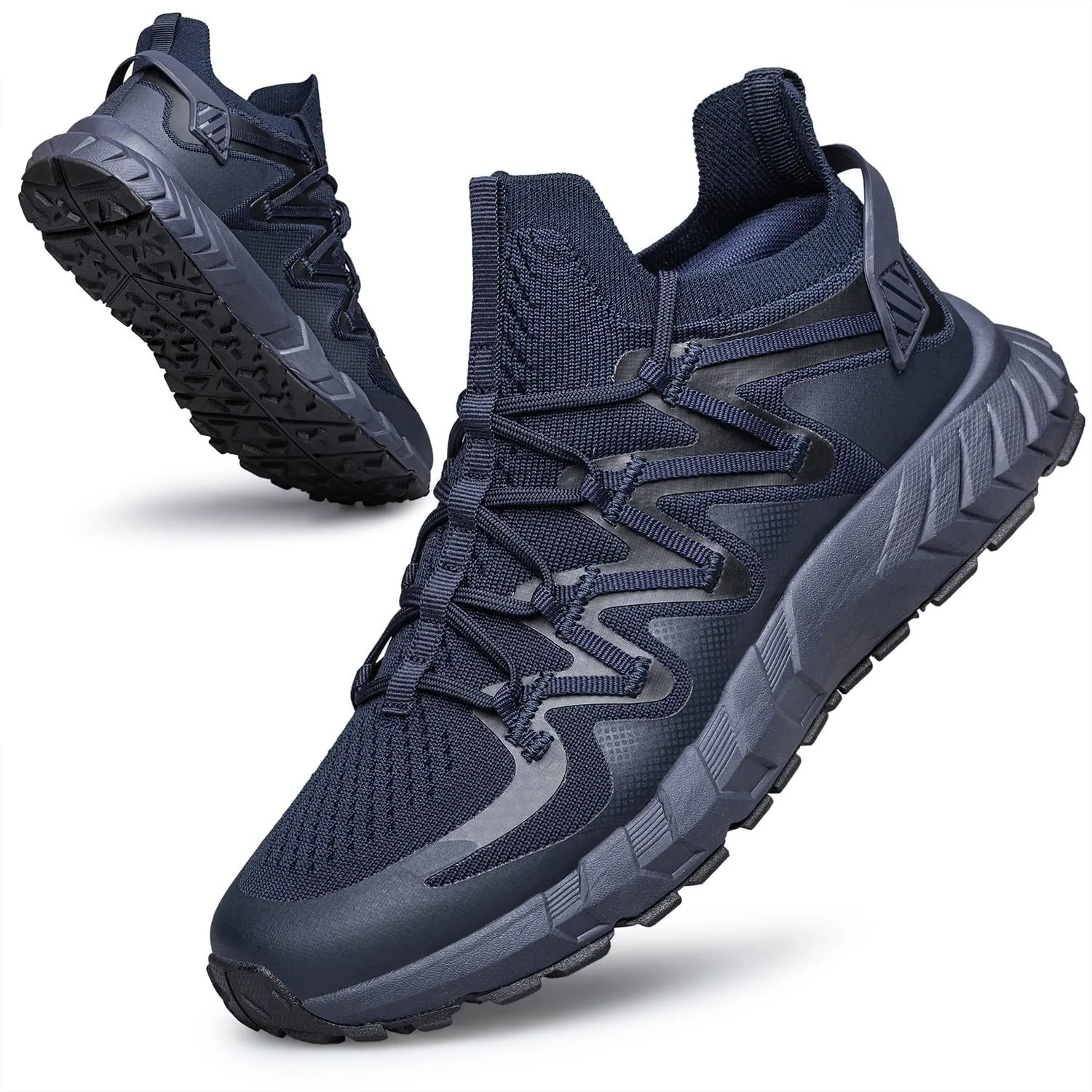 Men's Walking Shoes Hands Free Slip On Sneaker Strap Running Tennis Shoes for Flat Feet Plantar Fasciitis Workout Shoes