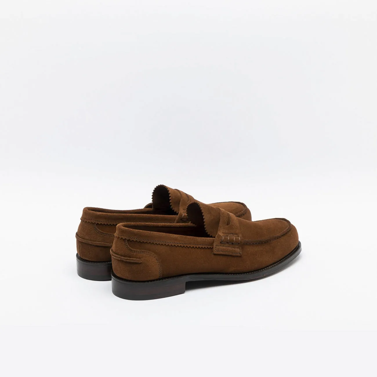 Mocassino penny Cheaney Joseph & Sons Dover EF in camoscio marrone (Alt rustique suede)