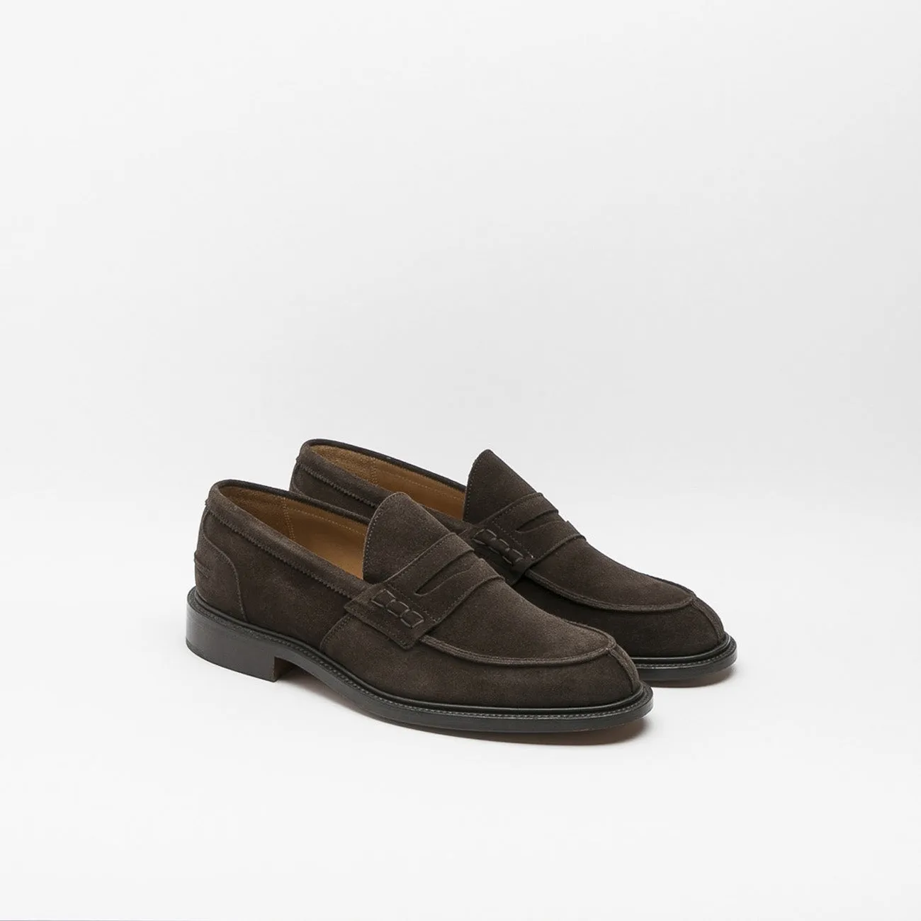 Mocassino penny Tricker's James in camoscio marrone (Coffee Castorino)