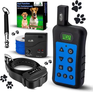My Pet Command Underground Wireless Dog shock collar Fence System, Dual Function With Remote Dog Training Collar System Safe Pet Containment Waterproof Extra Thick Durable Polyolefin 13 AWG Wire Fence