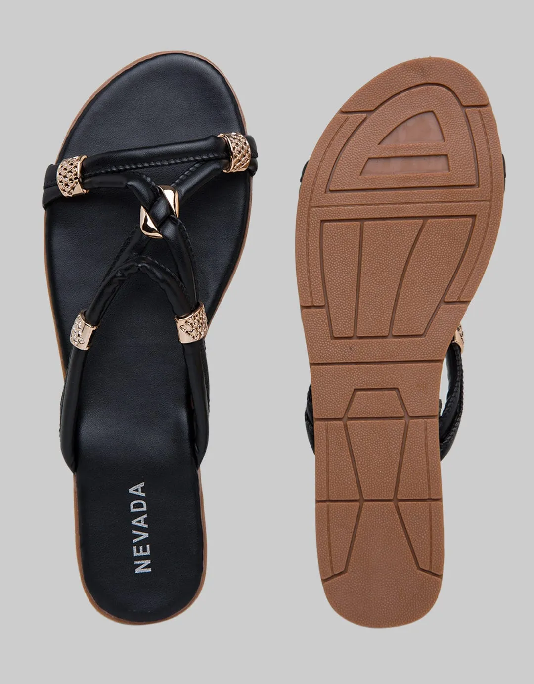 Nevada Slip On Woman Strap With Metal
