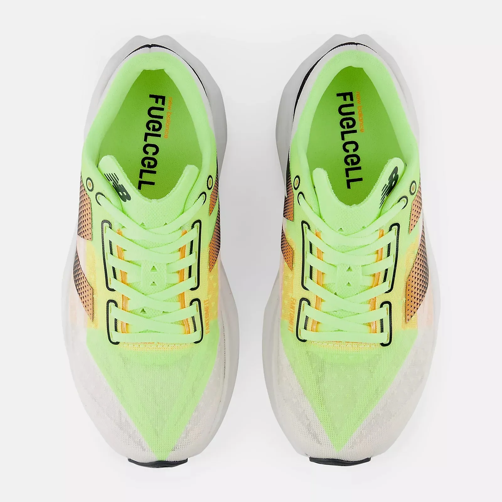 NEW Men's NEW BALANCE FUELCELL REBEL V4 White Lime MESH Shoes AUTHENTIC IN BOX