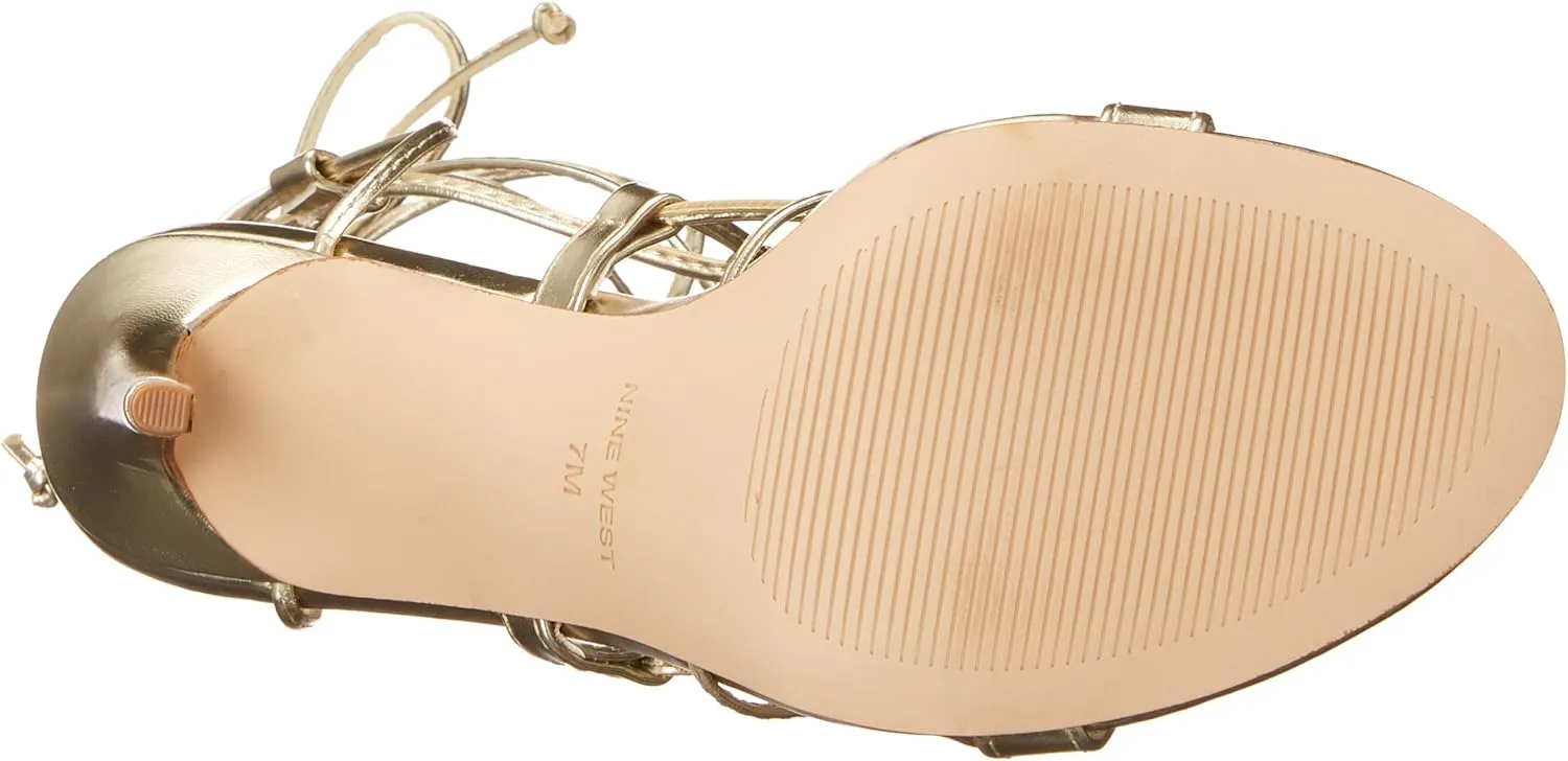Nine West Women's Mix3 Ankle Wrap Stiletto Sandal