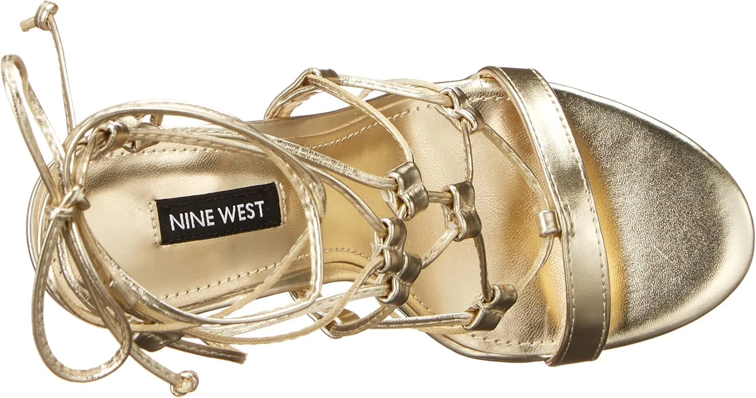 Nine West Women's Mix3 Ankle Wrap Stiletto Sandal