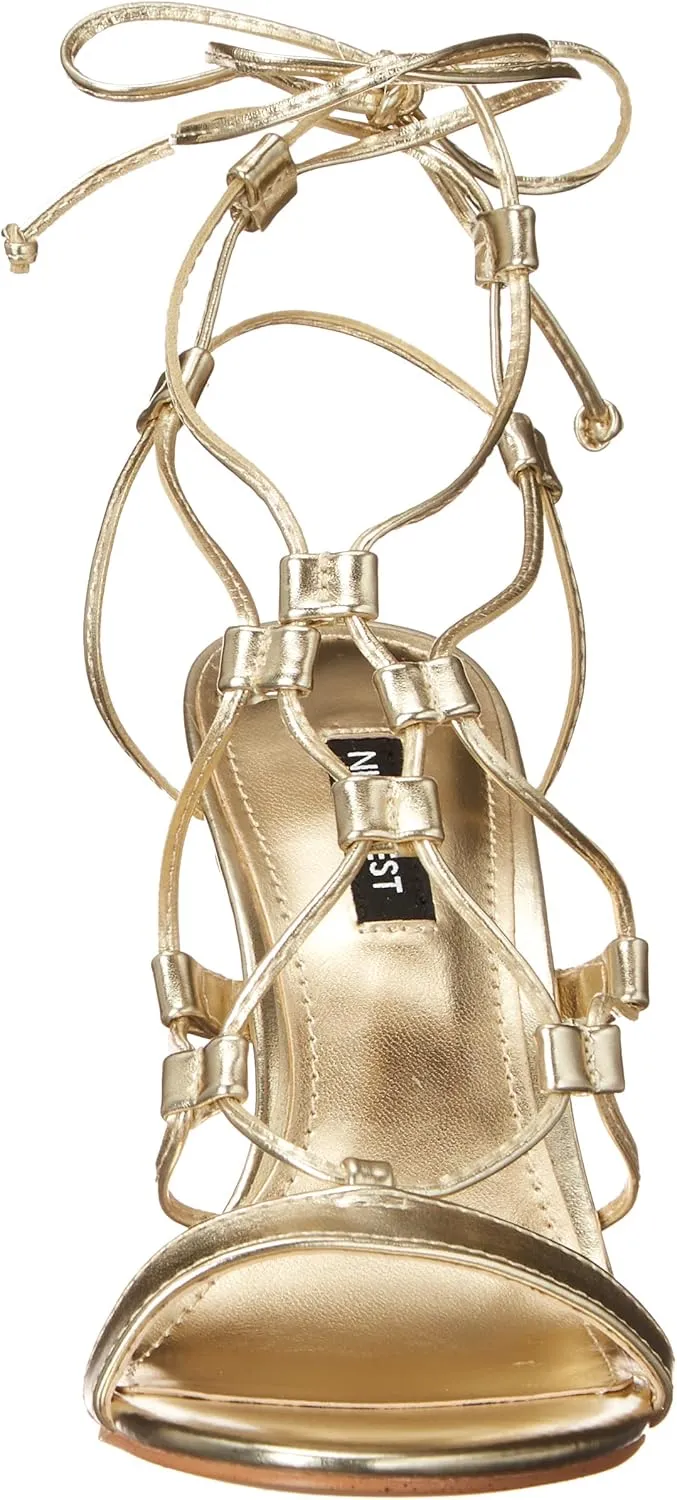 Nine West Women's Mix3 Ankle Wrap Stiletto Sandal