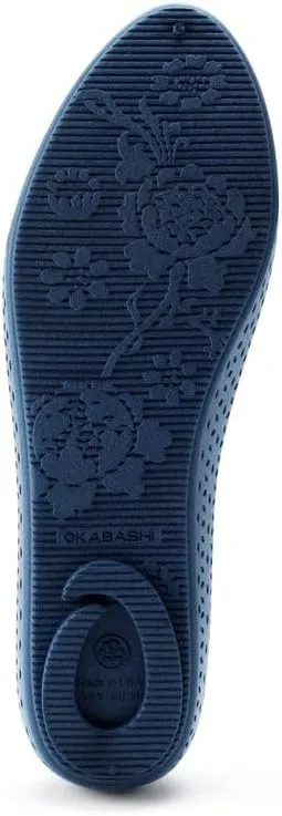 OKABASHI Women's Samantha Ballet Flat | Daily Slip-on Shoes w/Arch Support | Helps Relieve Foot Soreness & Pain | Sustainably Made in The USA