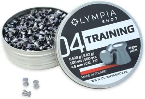 Olympia Shot Air Gun Pellets | .177 Caliber, .22 Caliber, .25 Caliber | Domed, Pointed, Flat Wadcutter Heads | Various Weights for Target Shooting, Hunting, Competition, and Training | 150-500 Count