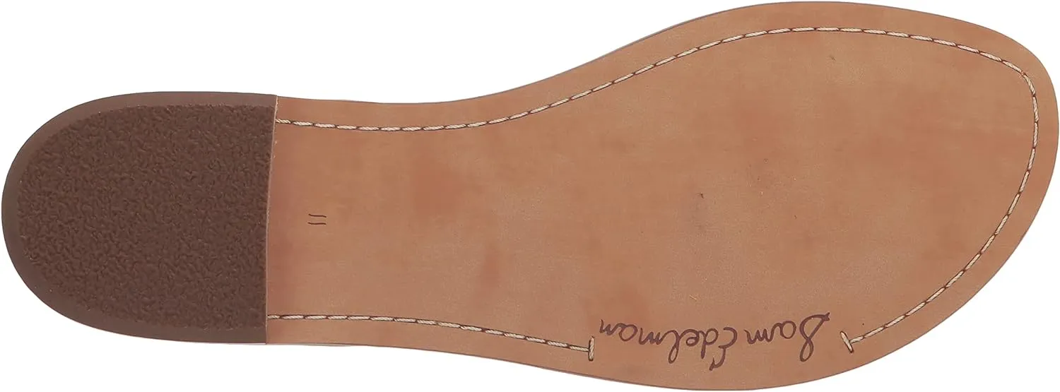 Open Holiday savings Flats Strap Gigi Sam Edelman Sandals Porcelain Ankle Embossed All-in-one collection Toe Thong