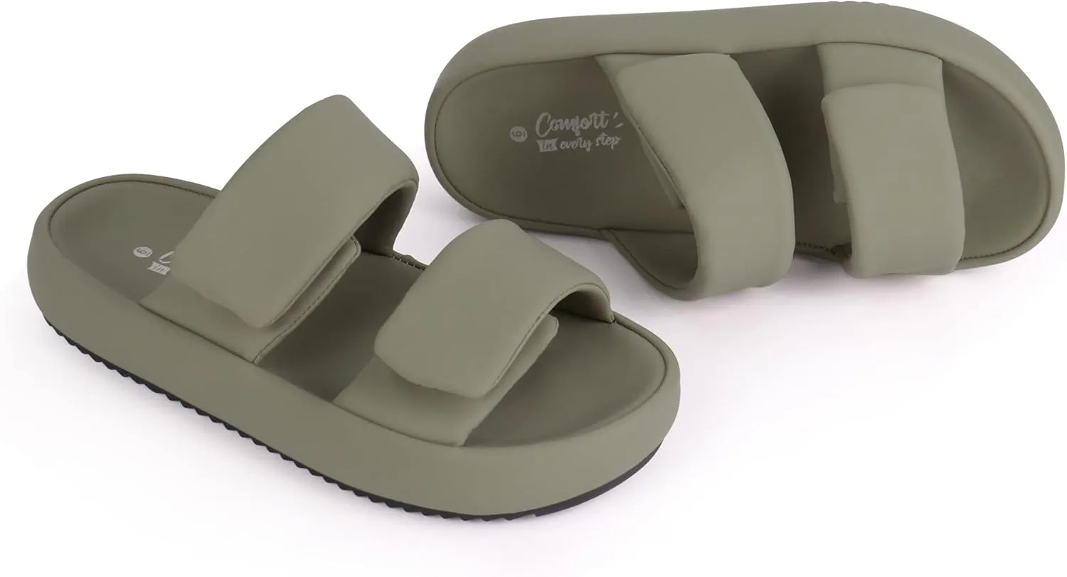 Ortho rest Women Orthopedic Slides Sandals Adjustable Strap Sandals Comfortable Walking Sandals
