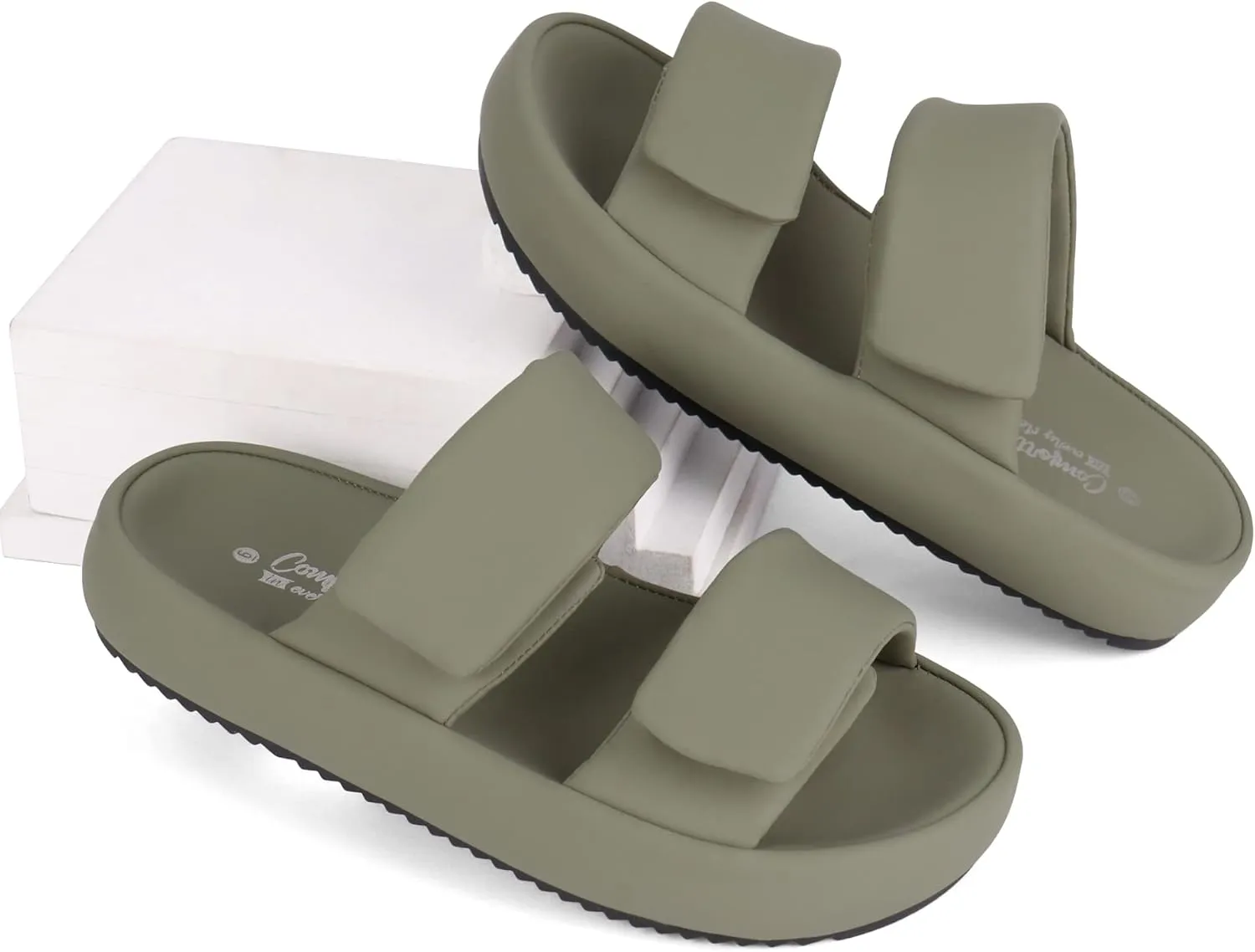 Ortho rest Women Orthopedic Slides Sandals Adjustable Strap Sandals Comfortable Walking Sandals
