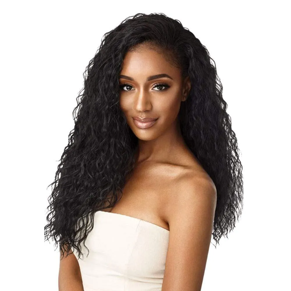 Outre Quick Weave Wet & Wavy Half Wig BEACH CURL 24" (DR30)