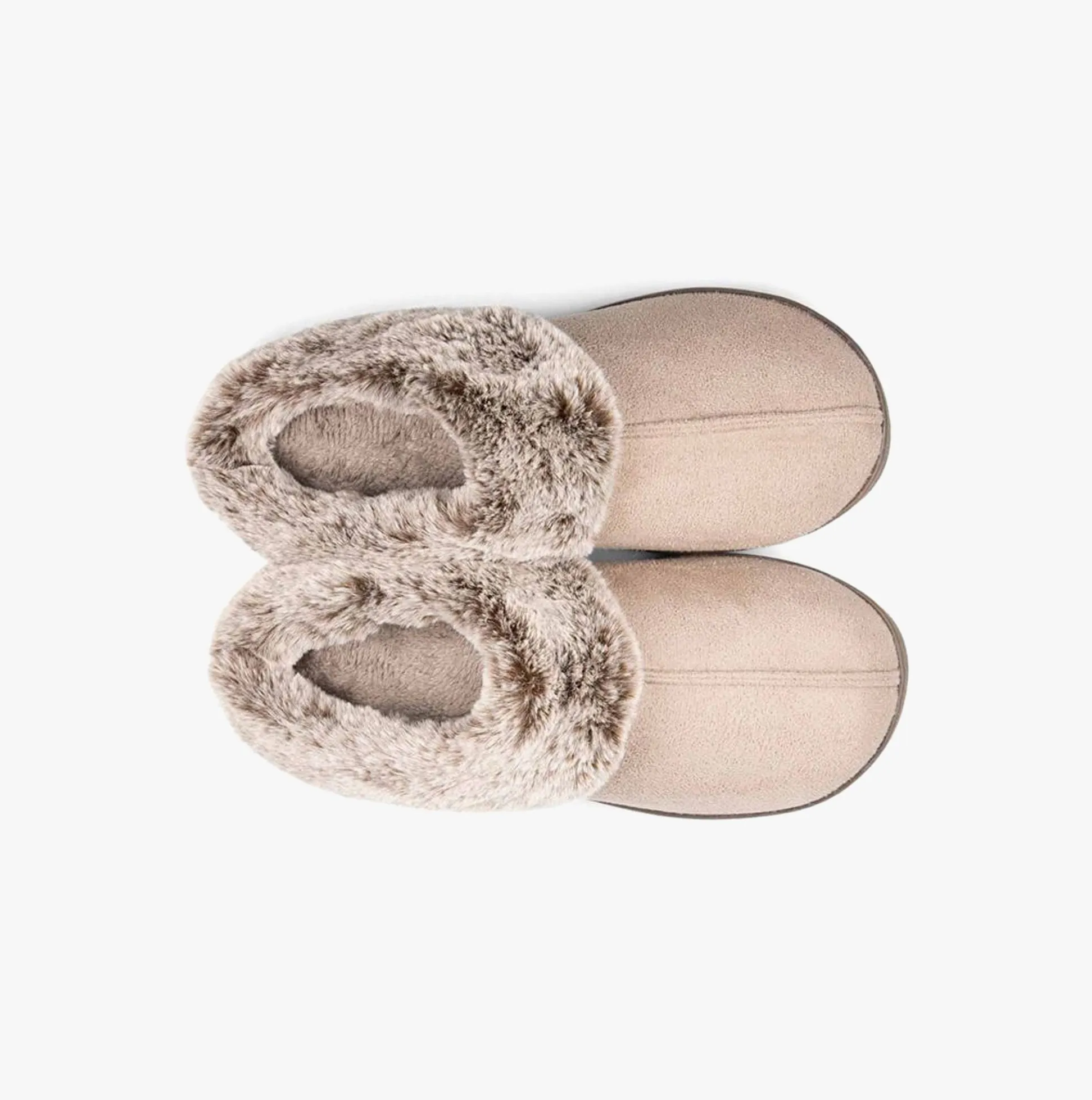 Padders FLORRIE Womens (EE Fit) Mule Slippers Taupe Combi
