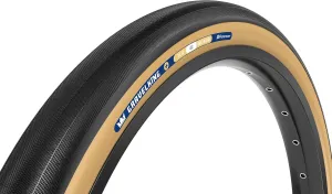 Panaracer GravelKing Slick Plus Tire - 700 x 30, Tubeless, Folding, Black/Brown