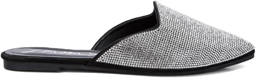 Rayen Rhinestones Embellished Mules