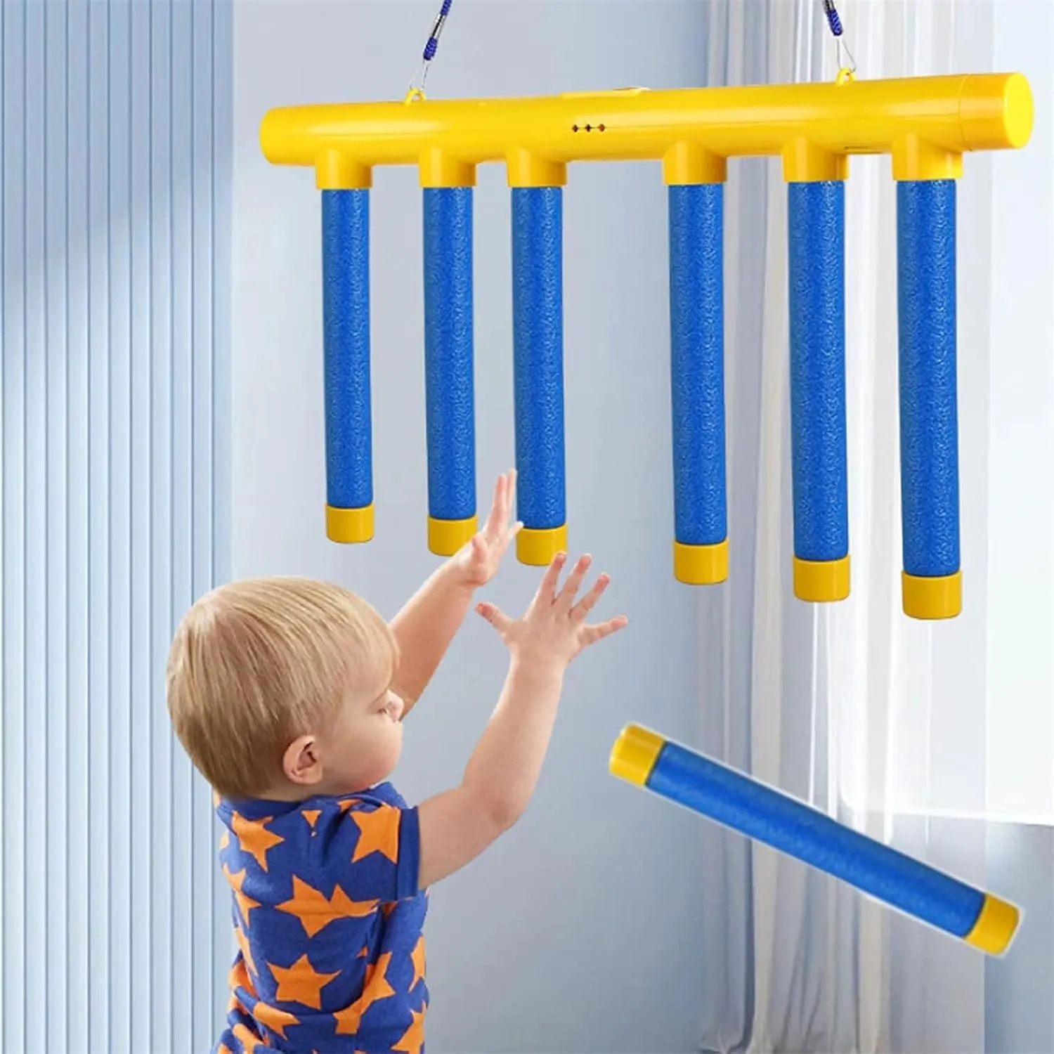 Reflex Game Falling Sticks, 3 Adjustable Speeds, Hand Eye Coordination Reaction Training, Upgraded Remote Control and Glow-in-The-Dark, Gifts to Exercise Your Reflexes