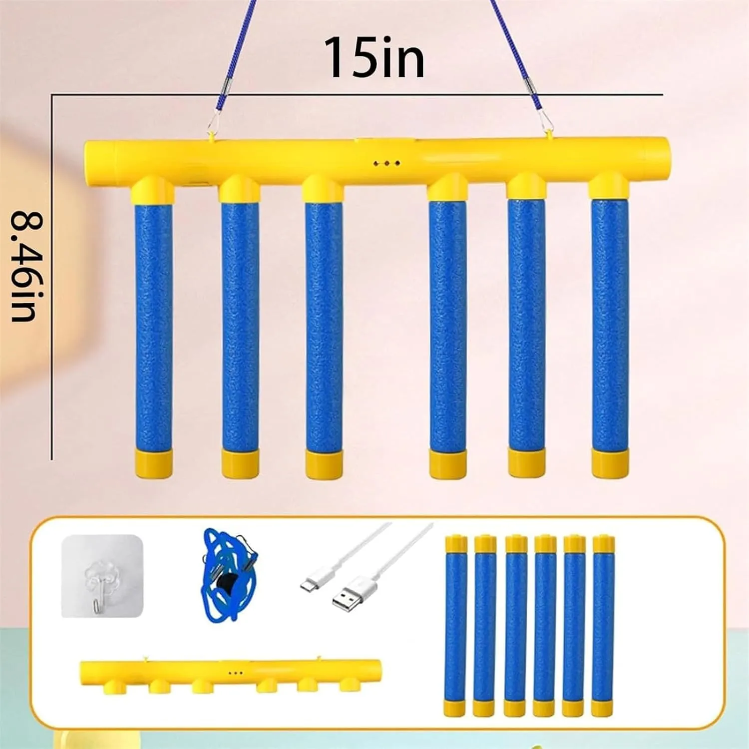 Reflex Game Falling Sticks, 3 Adjustable Speeds, Hand Eye Coordination Reaction Training, Upgraded Remote Control and Glow-in-The-Dark, Gifts to Exercise Your Reflexes