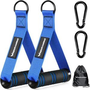 RENRANRING Gym Exercise Handles, Replacement Handle Attachments for Cable Machine Pulleys, Resistance Band and Strength Trainer, Pull Down Workout Accessories, Home Gym Add On Equipment
