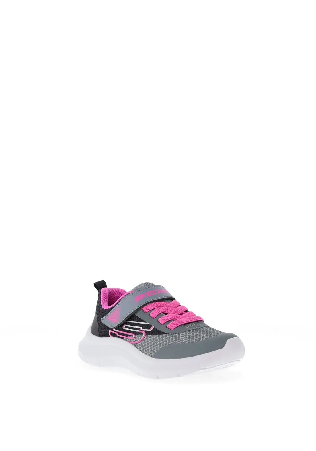 Skechers Girls Skech Fast Trending Colour Trainer, Black/Grey