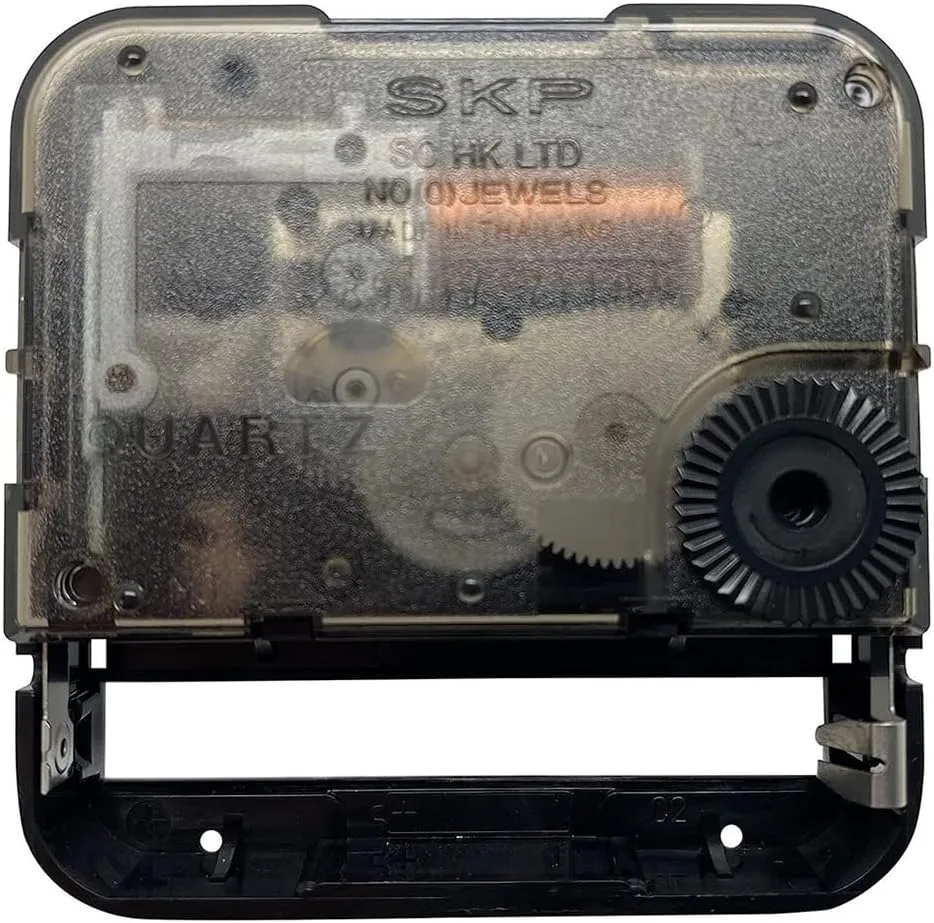 SKP Quartz Wall Clock Replacement Mechanism Movement Motor Battery Suitable Seiko & Tochigi Tokei SC HK LTD (12mm Ticking EF Euro Shaft)