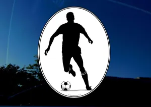 Soccer Football Player Decal Sticker - I Love Futbol - Vinyl for Car Truck Walls Laptop