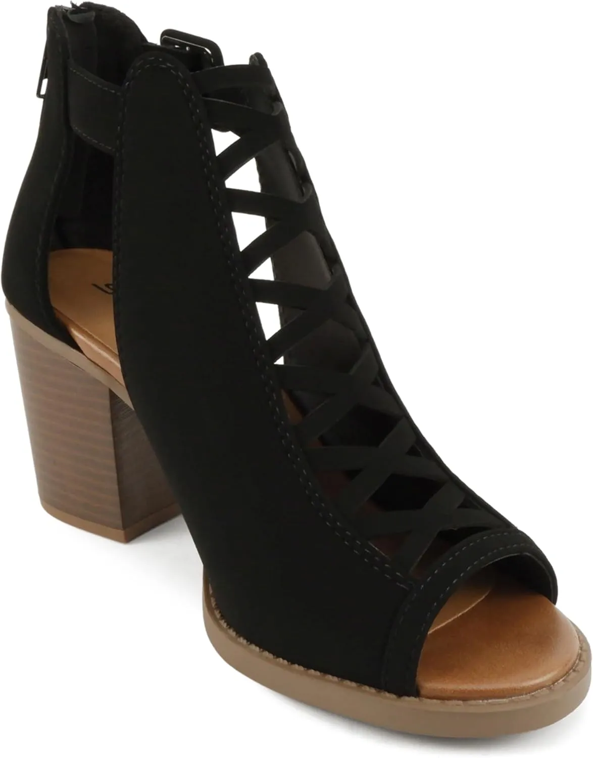 Soda Womens Fashion Aran Open Toe Heel Sandal